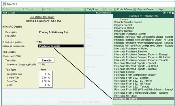 Record Expenses with GST in Purchase Voucher in TallyERP9